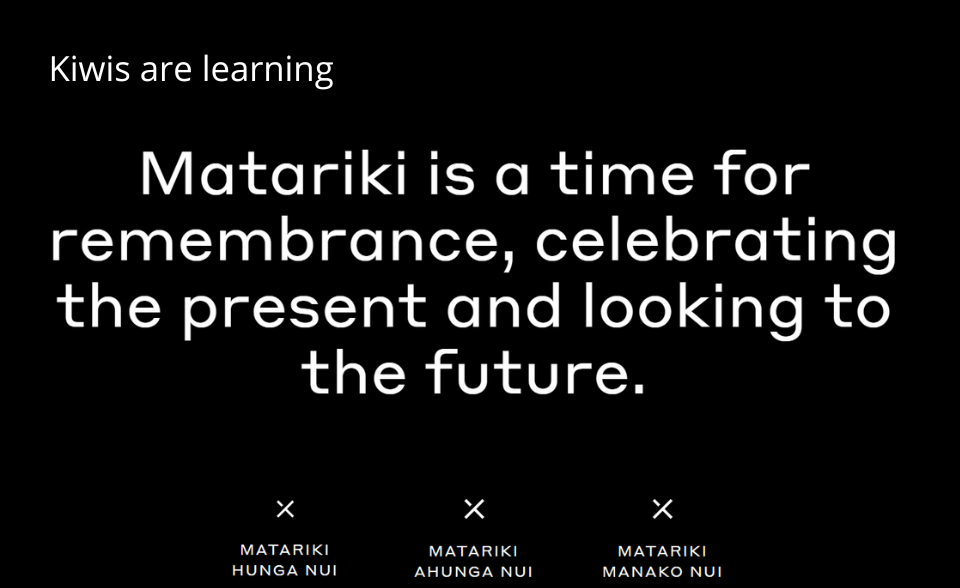 Learn about Matariki