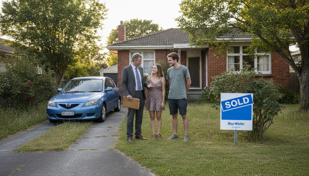 Auckland couple buys first home with agent