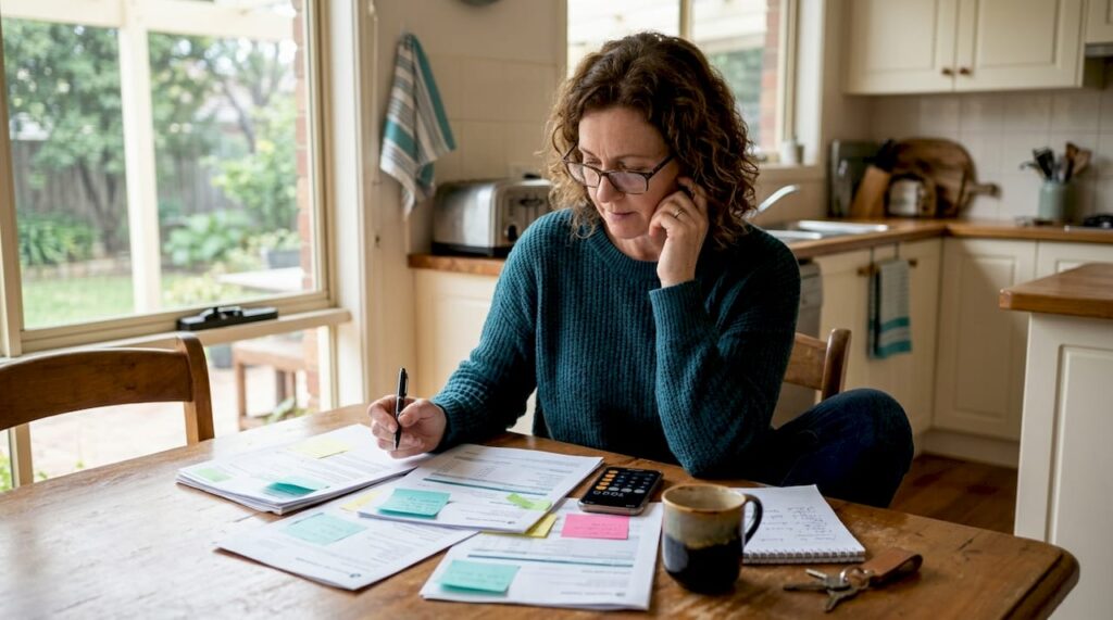 Person reviewing NZ home loan documents
