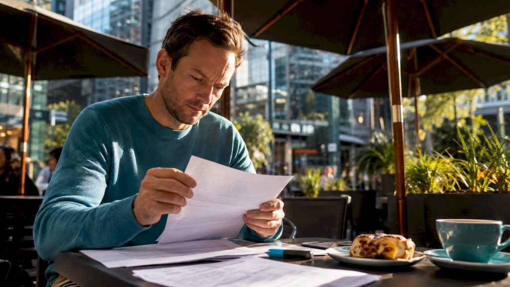 NZ borrower reading LVR rules at home table